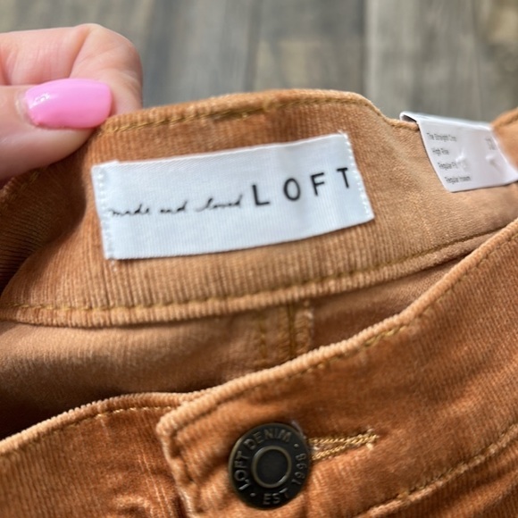 Loft the straight crop high rise pants size 32. NWT. - Picture 8 of 13
